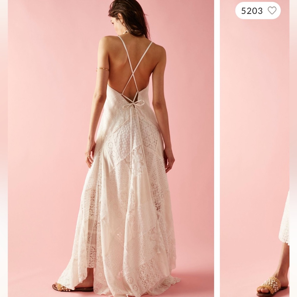 Free people aurella maxi dress xs
